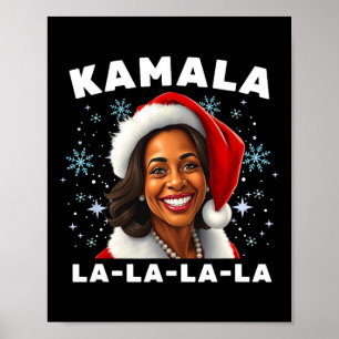 Grappige Kamala Harris 2024 Kerstmis Komma La Men Poster