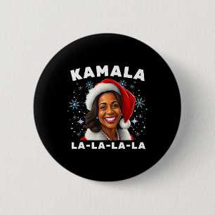 Grappige Kamala Harris 2024 Kerstmis Komma La Men  Ronde Button 5,7 Cm