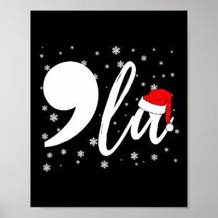 Grappige Kamala Harris 2024 Komma La Kerstmis Voor Poster