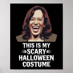 Grappige kamala harris dit is mijn enge halloween  poster