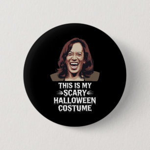 Grappige kamala harris dit is mijn enge halloween ronde button 5,7 cm