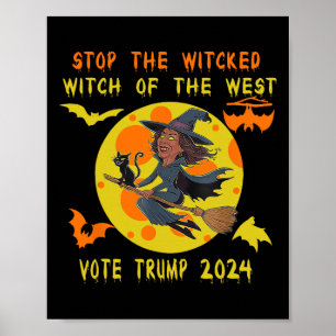 Grappige Kamala Harris stopt de boze heks van de W Poster