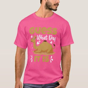 Grappige kameel bult dag raad eens welke dag het i t-shirt