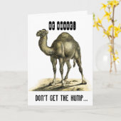 GRAPPIGE KAMEEL GEPERSONALISEERDE VERJAARDAG KAART (Gele Bloem)