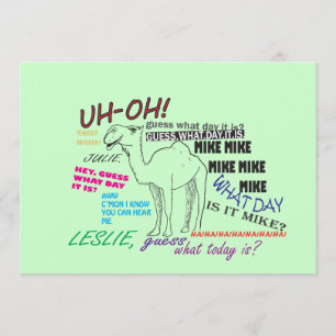 grappige kamelendag verjaardag kaart