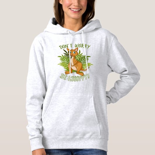 Grappige Kangoeroe Hoodie (Voorkant)