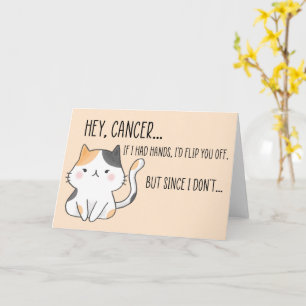 Grappige kankerpatiënt, kattenliefhebber kaart