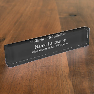 Grappige Kantoor Executive Naambordje