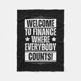 Grappige Kantoor Finance Sticker 1 Fleece Deken