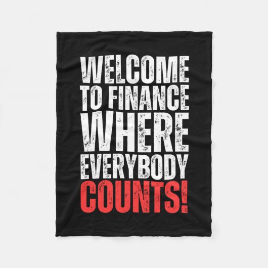 Grappige Kantoor Finance Sticker 2 Fleece Deken (Voorkant)