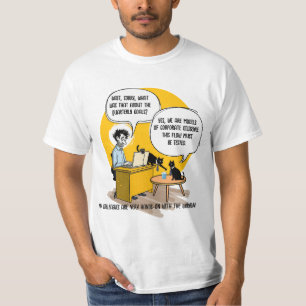 Grappige kantoor kat humor collega cadeau werk Mem T-shirt