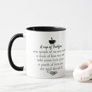 Grappige kantoor onbeleefde koffie, niemand geeft mok
