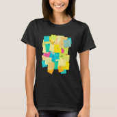 Grappige kantoorhumor Sticky Note Graphic T-shirt
