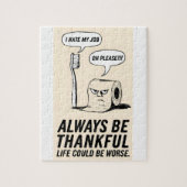 Grappige Kantoorhumor: Tandenborstel & Wc Paper Ar Legpuzzel (Verticaal)