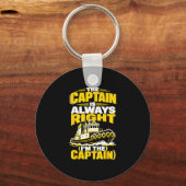 Grappige kapitein haven boot operator  sleutelhanger (Voorkant)