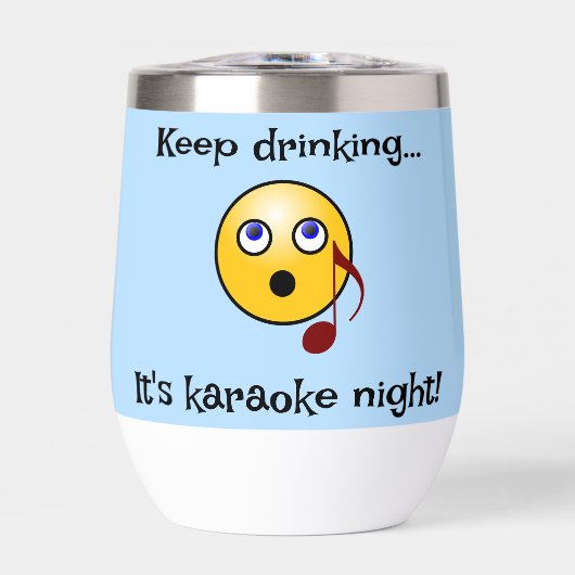 Grappige karaoke Drink fles (Voorkant)