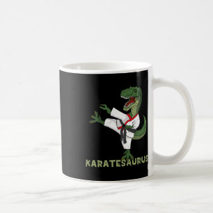 Grappige Karate Dinosaur Karatesaurus T-rex Grafis Koffiemok