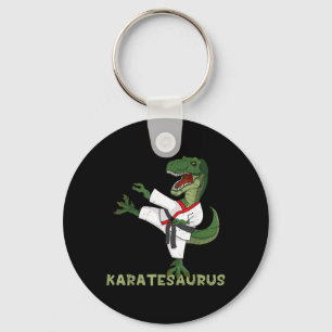 Grappige Karate Dinosaur Karatesaurus T-Rex Grafis Sleutelhanger