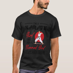 Grappige Karate Meisjes Vechtkunst Training T-shirt