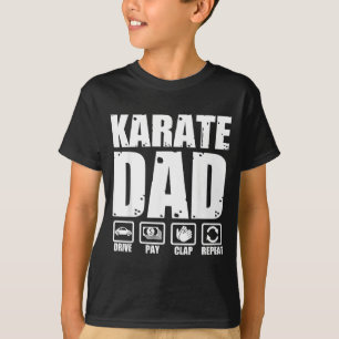 Grappige Karate Papa Vechtkunst Vader Humor Vaders T-shirt