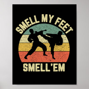 Grappige Karate Ruik Mijn Voeten Martial Arts Taek Poster