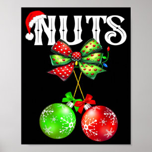 Grappige kastanjes bijpassende gezins Kerstmis Poster