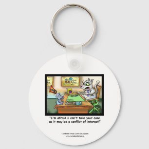 Grappige Kat & Advocaat Grappige Sleutelhanger