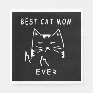 grappige kat beste kat mama ooit miauw met mijn ka servet