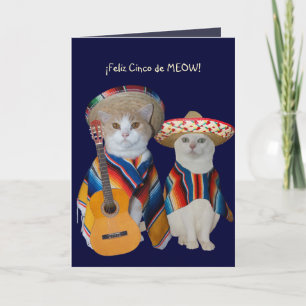  Grappige Kat Cinco de Mayo Kaart