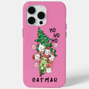Grappige kat Claus Vrolijk Catmas iPhone 15 Pro Max Hoesje
