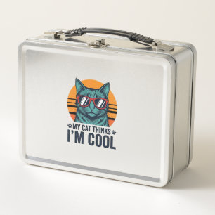 Grappige Kat Denkt Dat Ik Cool Ben Vintage