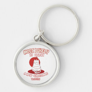 Grappige kat die hoogstwaarschijnlijk een nieuwe k sleutelhanger