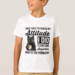 Grappige kat die ik moest controleren mijn houding t-shirt