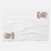 Grappige kat DIE KOEKJES MAAKT Keukenhanddoeken (Horizontaal)