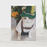 Grappige kat Duitse verjaardag