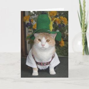 Grappige kat Duitse verjaardag Kaart