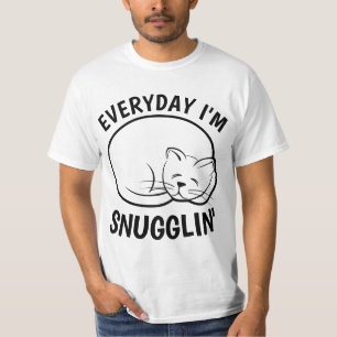 GRAPPIGE KAT - ELKE DAG BEN IK SNUGGLIN' T-shirt
