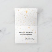 grappige kat en kousen op maat feestdagen kaart (Binnen)