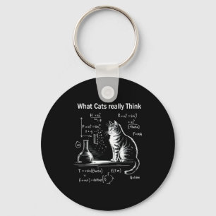 Grappige Kat Fysica Humor Ontwerp Wat Katten Echt  Sleutelhanger