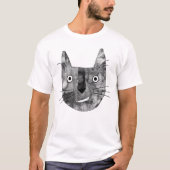Grappige kat glimlach t-shirt (Voorkant)