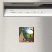 Grappige kat Halloween Creationarts Magneet (Insitu (Vaatwasser))