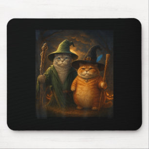 Grappige kat Halloween kat meme tovenaar kat raar  Muismat