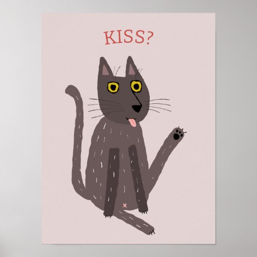 Grappige kat humor poster (Voorkant)