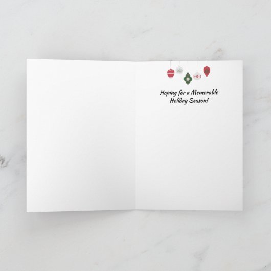 Grappige kat in boom die kerstversiering in het oo kaart (Binnen)