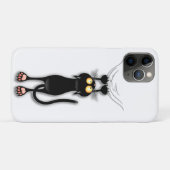 Grappige kat Karakter krabt aan Stof Case-Mate iPhone Case (Achterkant (horizontaal))