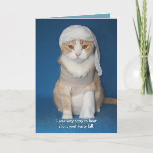 Grappige kat/Kat in cast Kaart