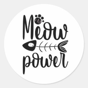 Grappige Kat - Kat Slaap Kitten Zwarte Kat Kittens Ronde Sticker