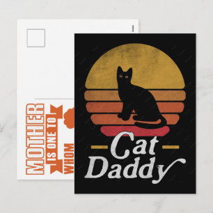 Grappige kat, kattenmoeder, cadeau voor vrouwen ka feestdagenkaart