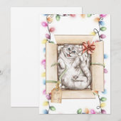 Grappige Kat Kerst Kaarten 2 (Voorkant / Achterkant)