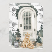 Grappige Kat Kerst Kaarten 3 (Voorkant / Achterkant)